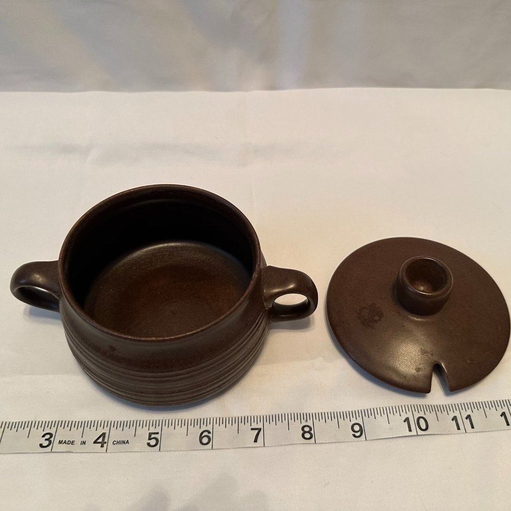 DENBY-LANGLEY Mayflower Pattern Sugar Bowl and Lid - Picture 4 of 6